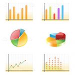 Various Cartoon Growth Graph Icons